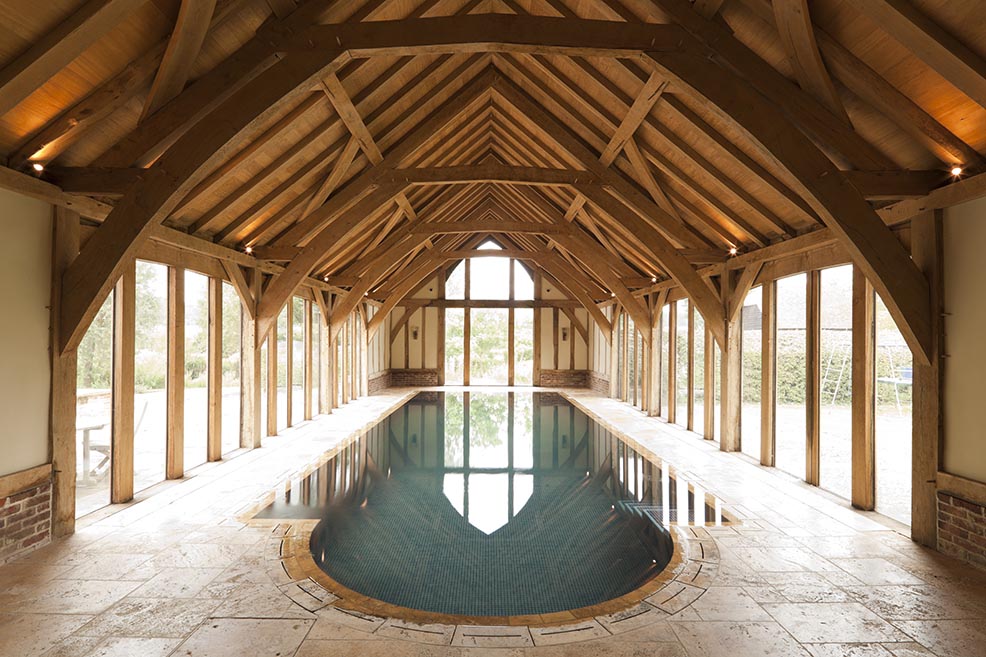 Belchambers oak framed pool house