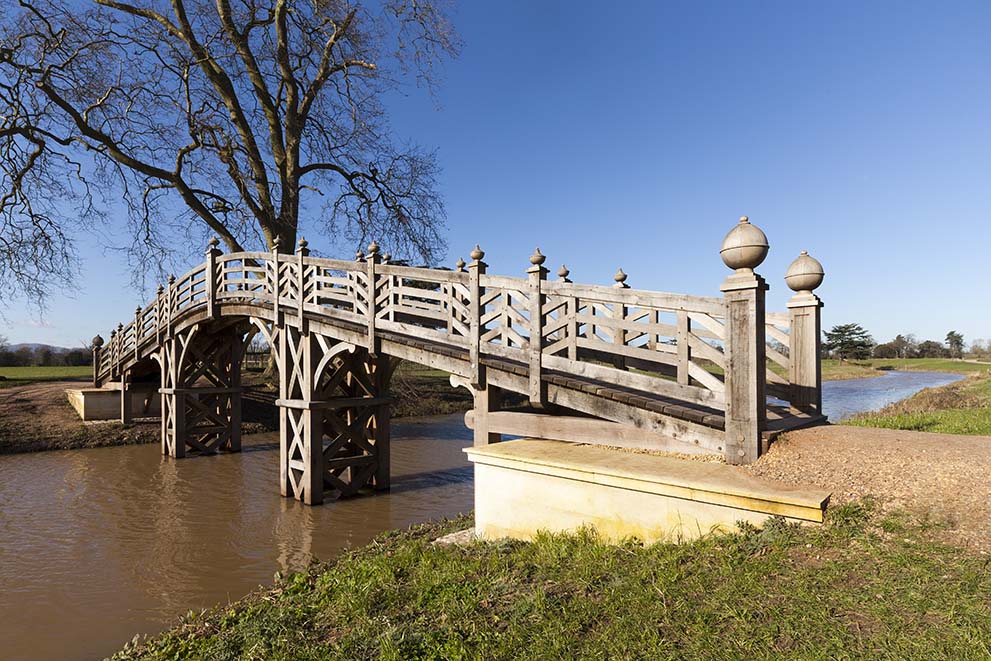 Croome Court oak bridge