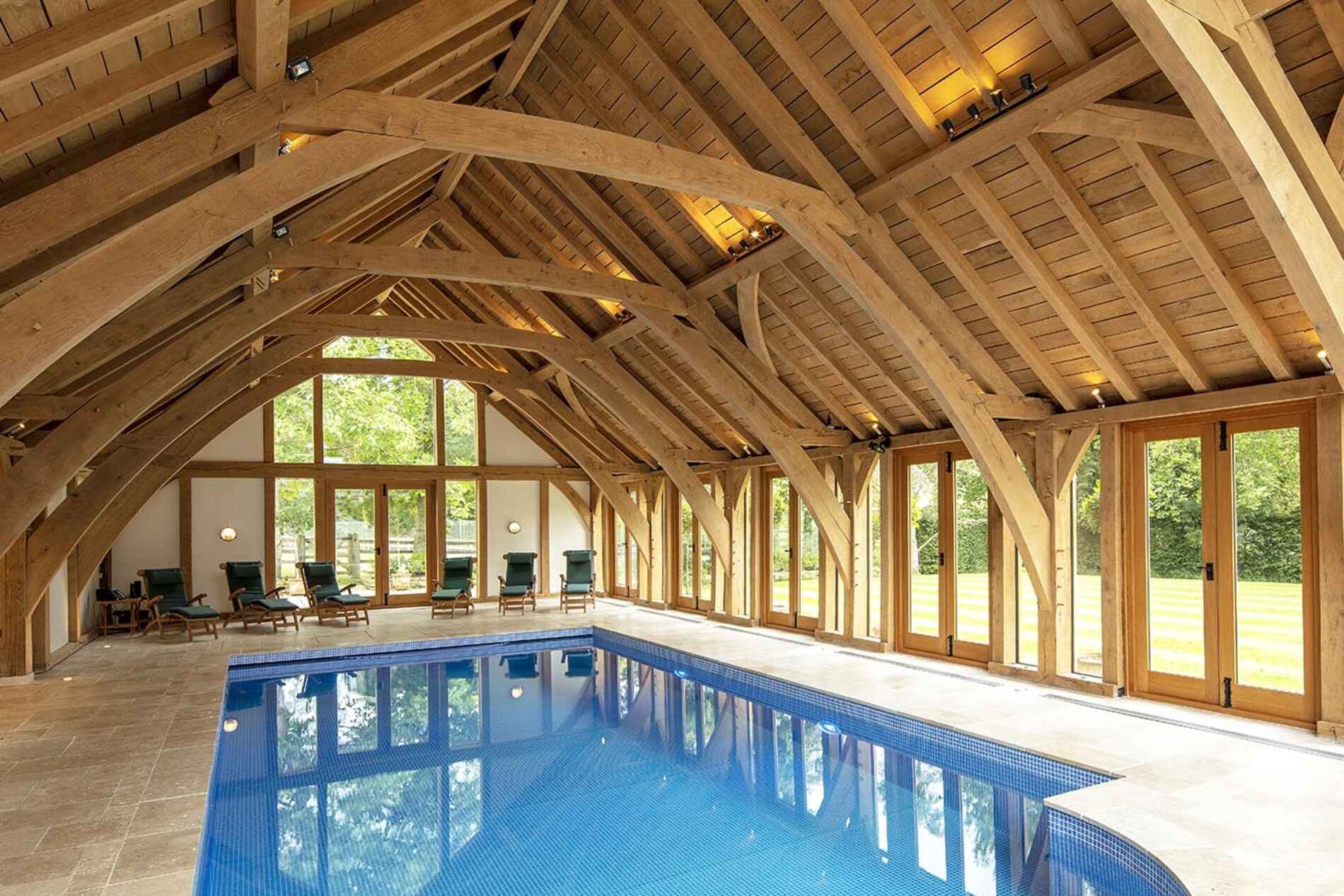 The Old Rectory oak frame pool house