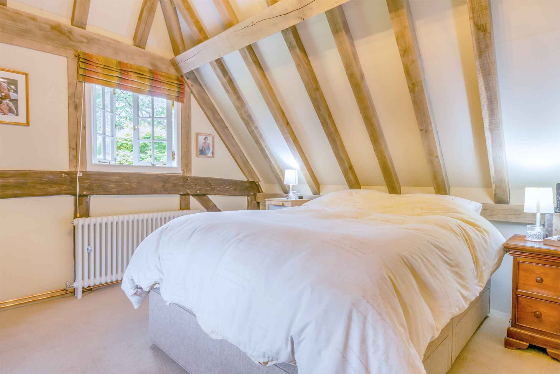 Master Bedroom of oak framed house