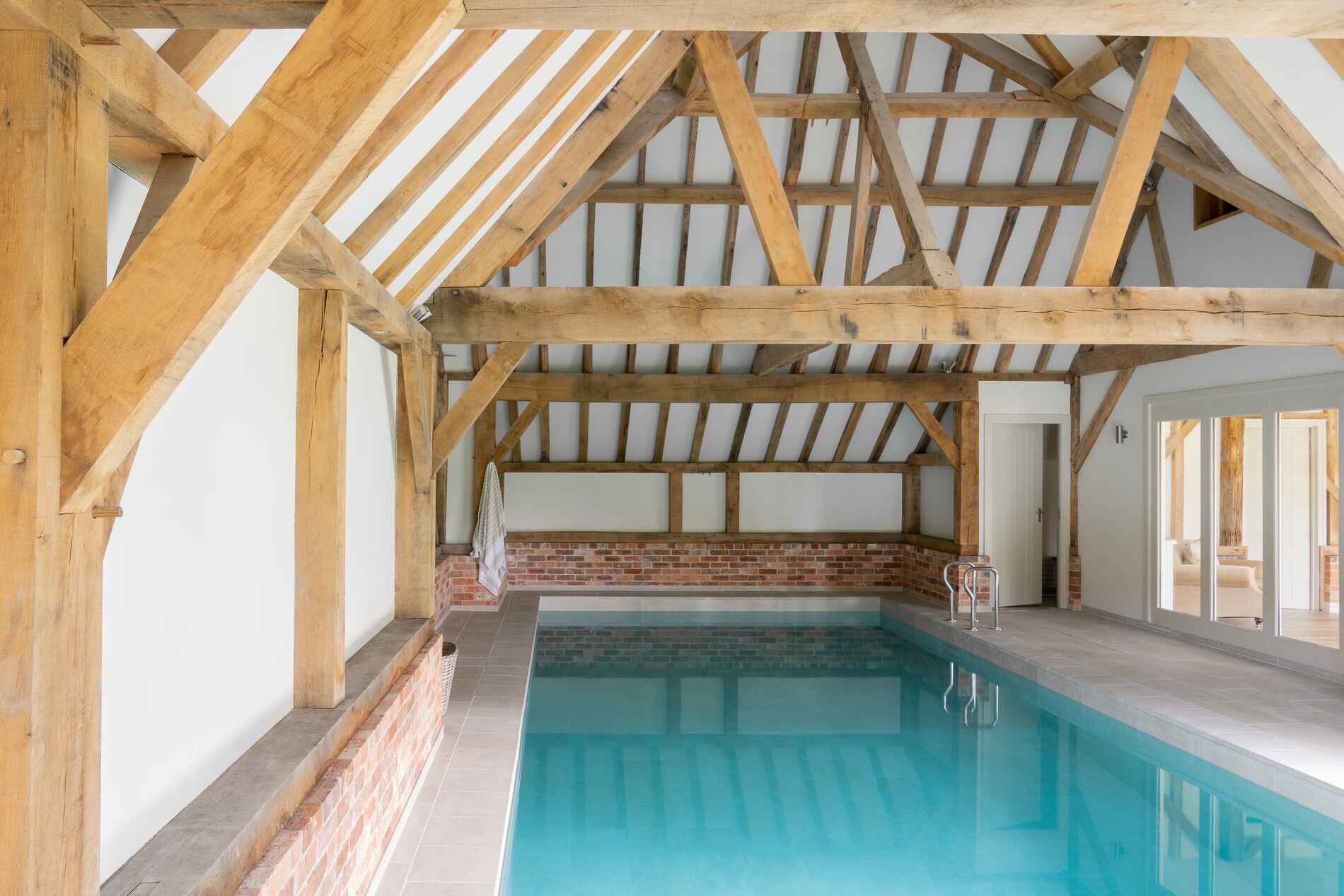 oak frame pool barn