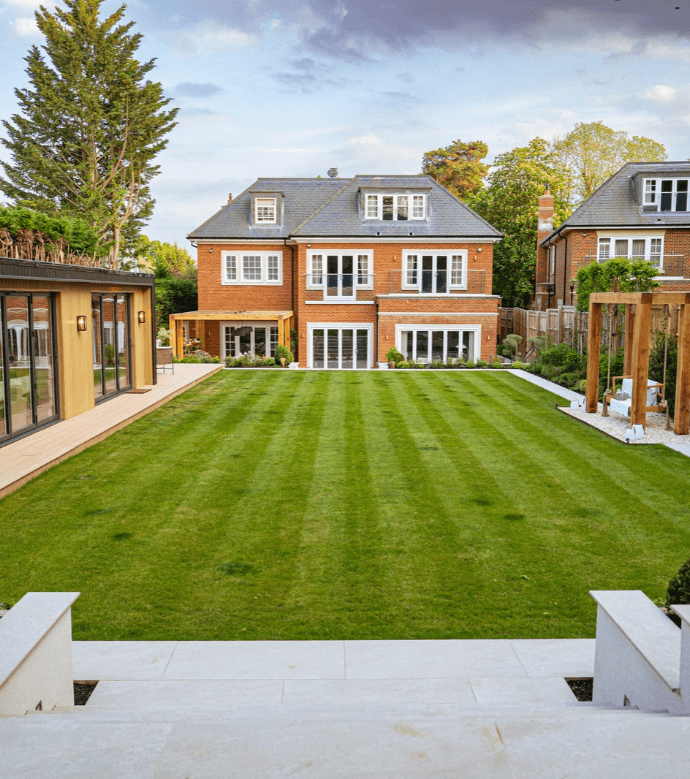 Eaton Road House and Garden with Oak Pergola and Seating