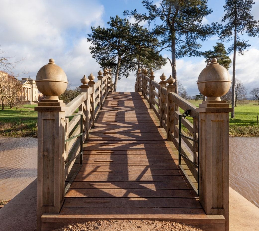 Oak Bridge at National Trust Site Croome Court