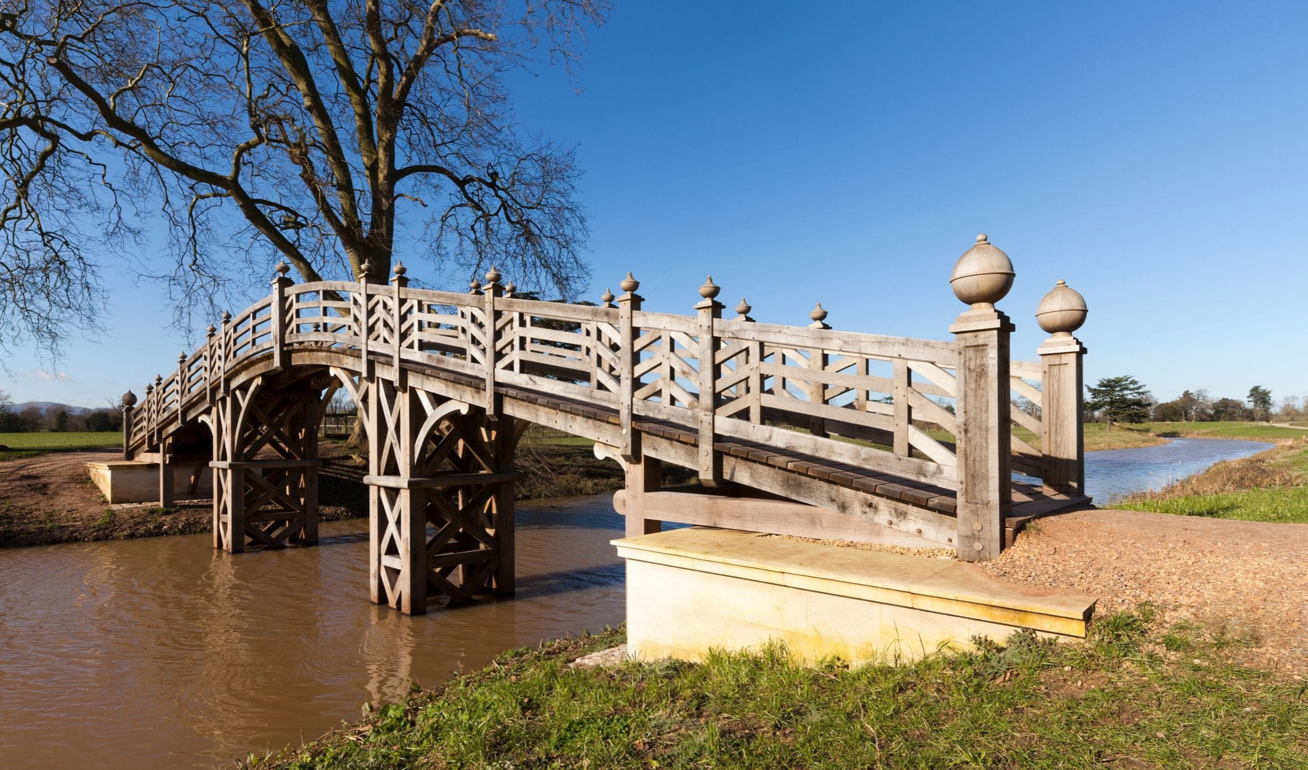 Oak Bridge detail at Croome Court, National Trust Site