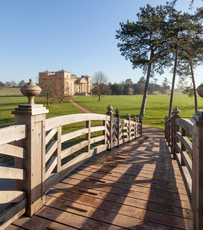 National Trust Oak Bridge at Croome Court, Worcestershire