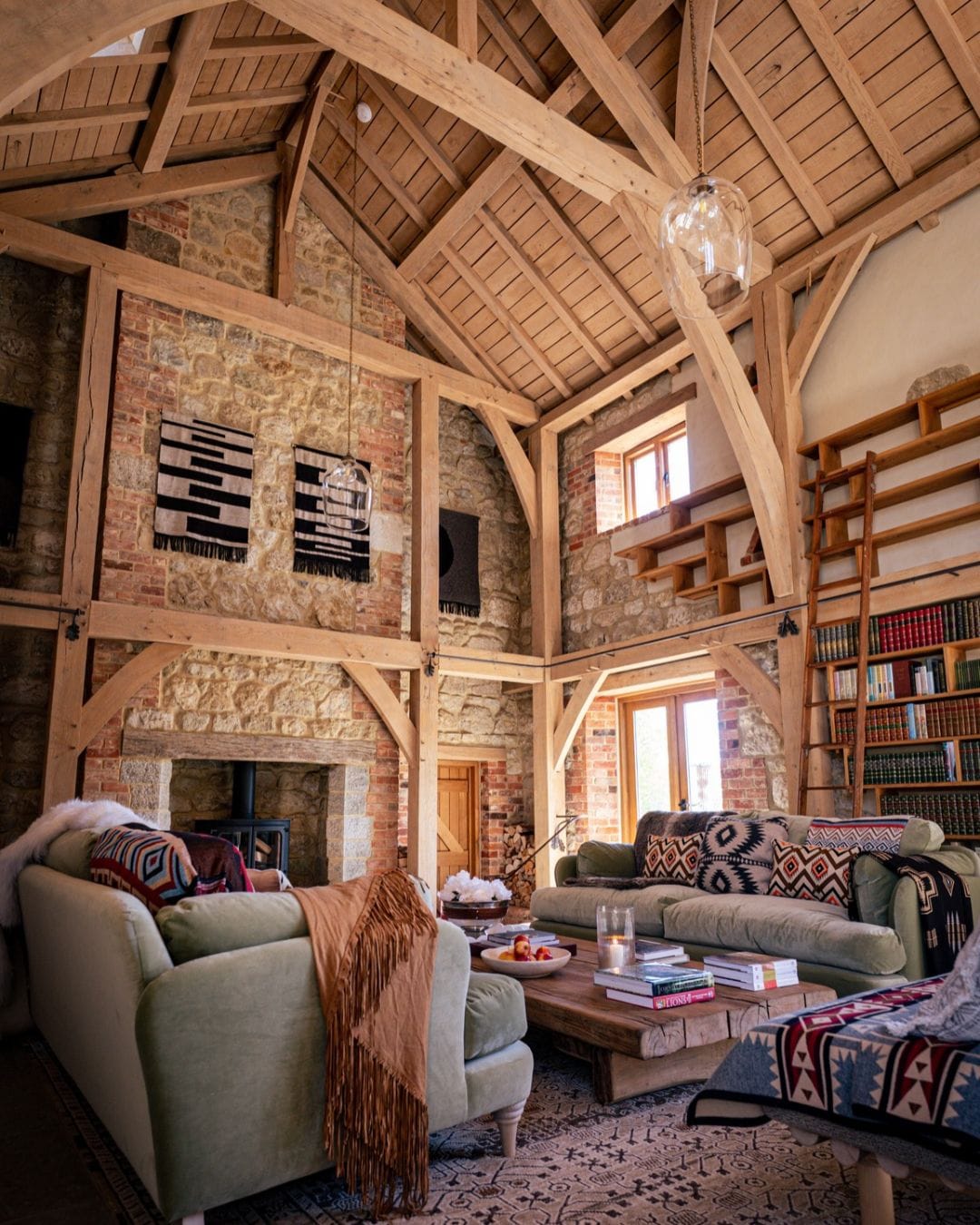 Oak frame living room