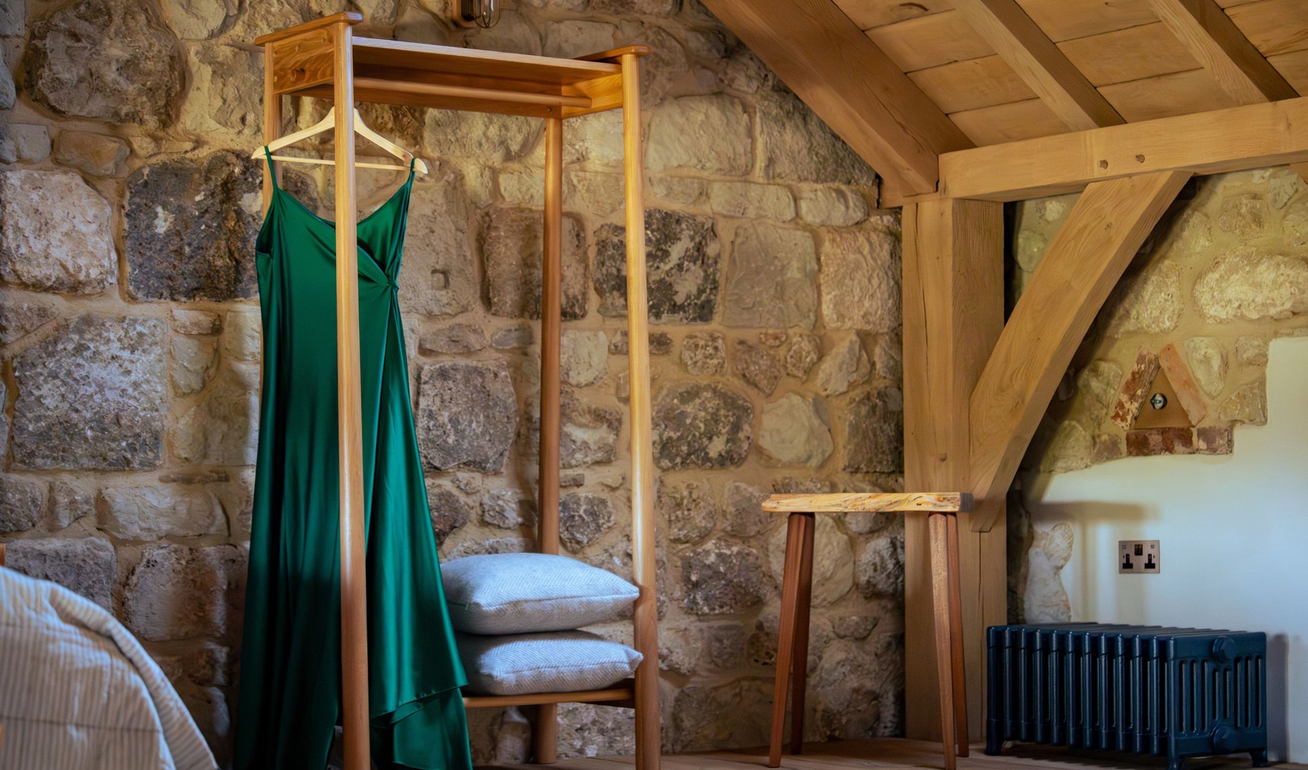 Oak frame home bedroom