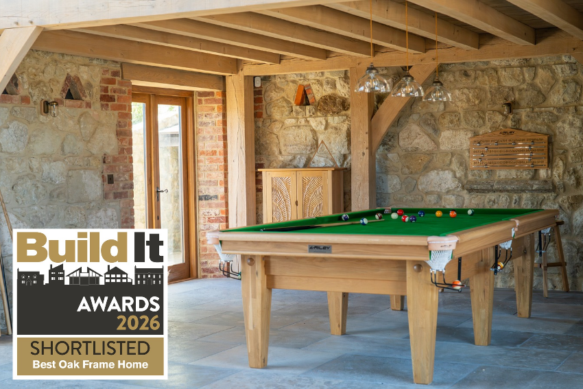 Oak Frame House with games room shortlisted for Build It Award - Best Oak Frame Home Category