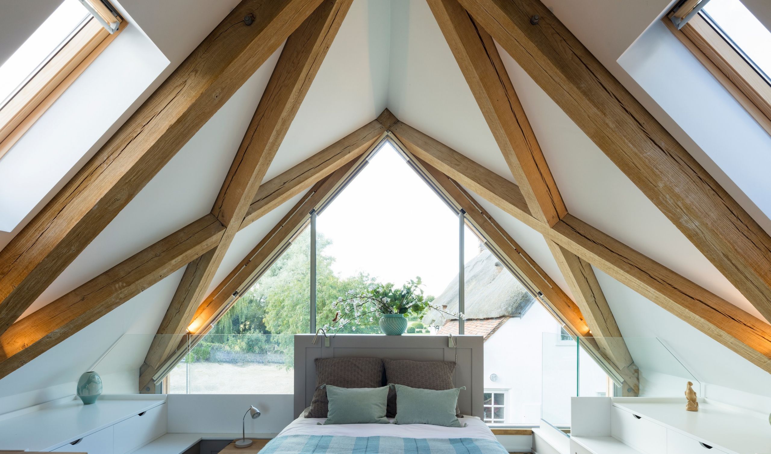 Oak frame bedroom